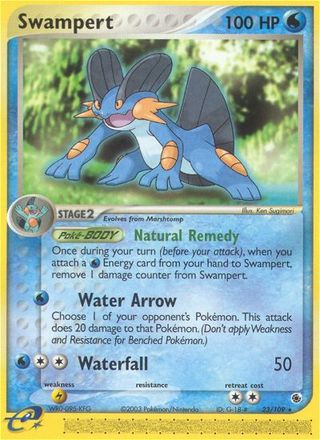 Swampert 23/109 Rare Pokemon Card (EX Ruby & Sapphire)