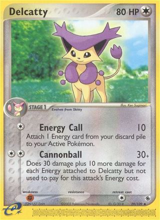 Delcatty 29/109 Uncommon Pokemon Card (EX Ruby & Sapphire)