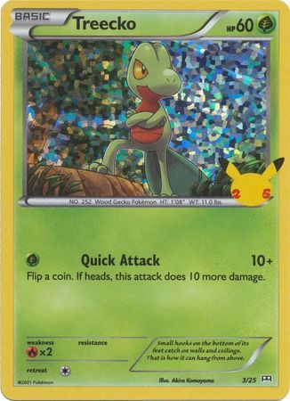 Treecko 3/25 Holo Pokemon Card (McDonalds Collection 2021)