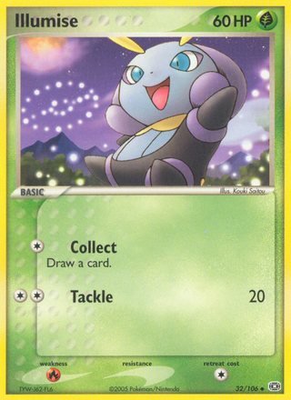 Illumise 32/106 Uncommon Pokemon Card (EX Emerald)