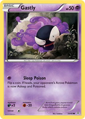 Gastly 33/83 Common Pokemon Card (Generations)