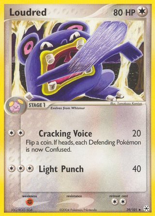 Loudred 39/101 Uncommon Pokemon Card (EX Hidden Legends)