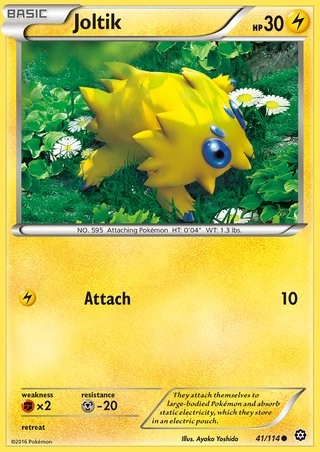 Joltik 41/114 Common Pokemon Card (XY Steam Siege)