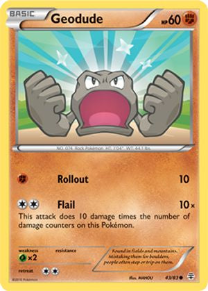 Geodude 43/83 Common Pokemon Card (Generations)