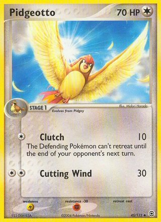 Pidgeotto 45/112 Uncommon Pokemon Card (EX FireRed & LeafGreen)