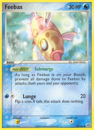 Feebas 49/106 Common Pokemon Card (EX Emerald)