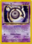 Unown M 49/75 Uncommon Pokemon Card (Neo Discovery)
