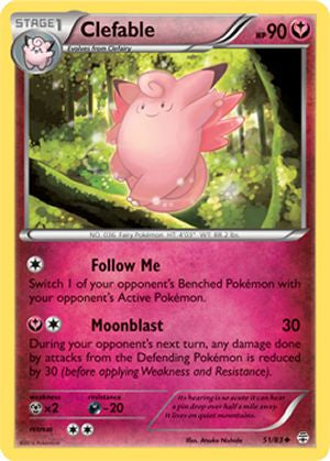 Clefable 51/83 Uncommon Pokemon Card (Generations)