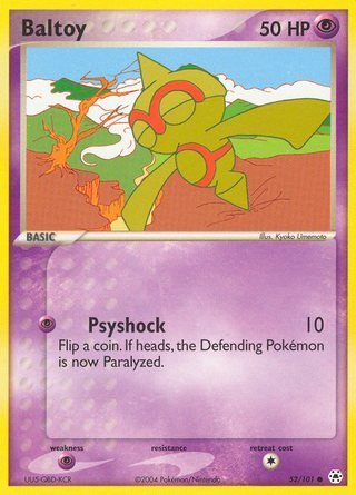 Baltoy 52/101 Common Pokemon Card (EX Hidden Legends)
