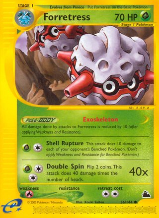 Forretress 56/144 Common Pokemon Card (Skyridge)