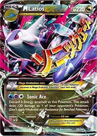 Mega Latios EX 59/108 Ultra Rare Pokemon Card (XY Roaring Skies)