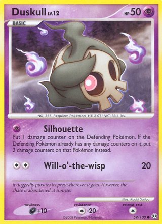 Duskull 59/100 Common Pokemon Card (Stormfront)