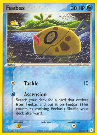 Feebas 61/101 Common Pokemon Card (EX Hidden Legends)