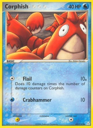 Corphish 63/110 Common Pokemon Card (EX Holon Phantoms)