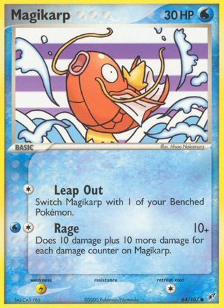 Magikarp 64/107 Common Pokemon Card (EX Deoxys)