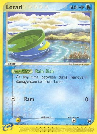 Lotad 66/100 Common Pokemon Card (EX Sandstorm)