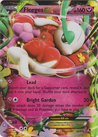 Florges EX 67/119 Ultra Rare Pokemon Card (XY Phantom Forces)