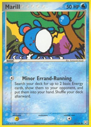 Marill 68/109 Common Pokemon Card (EX Team Rocket Returns)