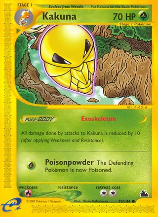 Kakuna 70/144 Common Pokemon Card (Skyridge)