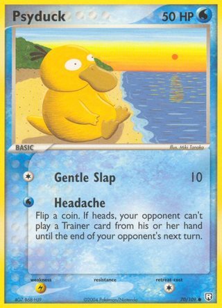 Psyduck 70/109 Common Pokemon Card (EX Team Rocket Returns)
