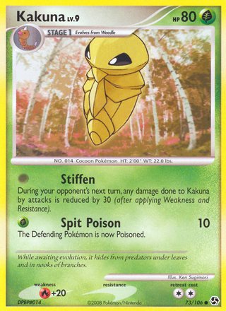 Kakuna 73/106 Common Pokemon Card (Great Encounters)