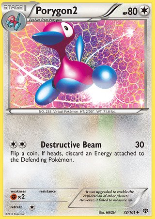 Porygon2 73/101 Uncommon Pokemon Card (Plasma Blast)