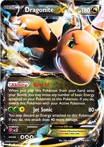 Dragonite EX 74/111 Ultra Rare Pokemon Card (XY Furious Fists)
