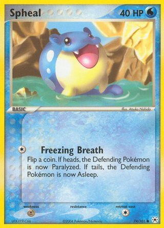 Spheal 74/101 Common Pokemon Card (EX Hidden Legends)