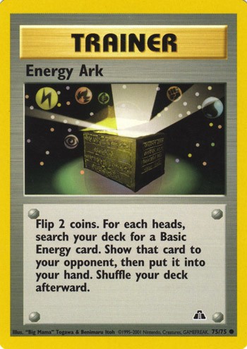Energy Ark 75/75 Uncommon 1st Edition Trainer Card (Neo Discovery)