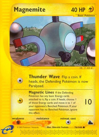 Magnemite 76/144 Common Pokemon Card (Skyridge)
