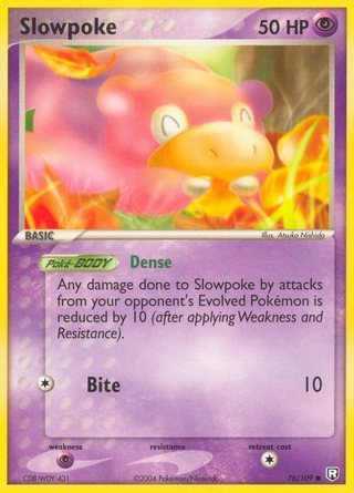 Slowpoke 76/109 Common Pokemon Card (EX Team Rocket Returns)