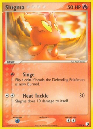 Slugma 77/109 Common Pokemon Card (EX Team Rocket Returns)