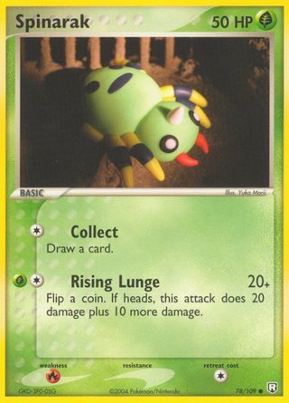 Spinarak 78/109 Common Pokemon Card (EX Team Rocket Returns)