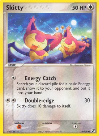 Skitty 79/100 Common Pokemon Card (EX Sandstorm)