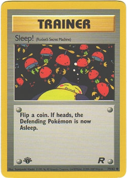 Sleep! 79/82 Common Pokemon Card (Team Rocket)