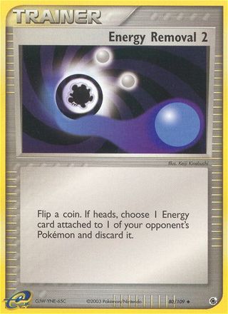 Energy Removal 2 80/109 Uncommon Reverse Holo Pokemon Card (EX Ruby & Sapphire)