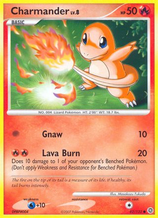 Charmander 82/132 Common Pokemon Card (Secret Wonders)