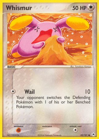 Whismur 82/101 Common Pokemon Card (EX Hidden Legends)