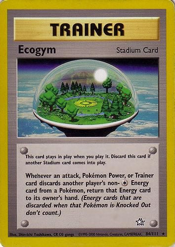 Ecogym 84/111 Common Pokemon Card (Neo Genesis)