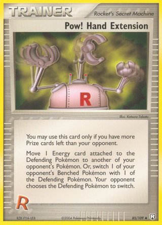 Pow! Hand EXtension 85/109 Uncommon Pokemon Card (EX Team Rocket Returns)