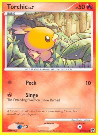 Torchic 89/106 Common Pokemon Card (Great Encounters)