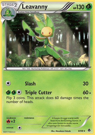 Leavanny 8/98 Rare Pokemon Card (Emerging Powers)