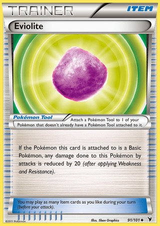 Eviolite 91/101 Uncommon Pokemon Card (Noble Victories)