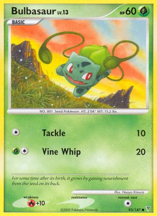 Bulbasaur 93/147 Common Pokemon Card (Supreme Victors)