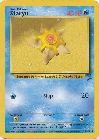 Staryu 95/130 Common Pokemon Card (Base Set 2)