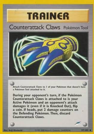 Counterattack Claws 97/105 Neo Destiny Uncommon Pokemon Card (Neo Destiny)