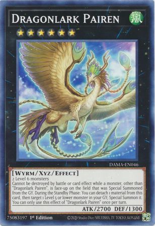 Dragonlark Pairen DAMA-EN046 Common Yu-Gi-Oh Card (Dawn of Majesty)