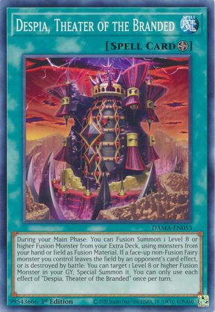 Despia, Theater of the Branded DAMA-EN053 Common Yu-Gi-Oh Card (Dawn of Majesty)