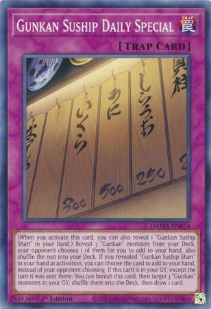 Gunkan Suship Daily Special DAMA-EN074 Common Yu-Gi-Oh Card (Dawn of Majesty)