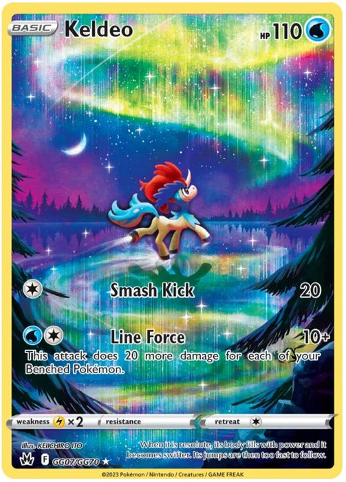 Keldeo GG07/GG70 GGH Pokemon Card (SWSH Crown Zenith GG)